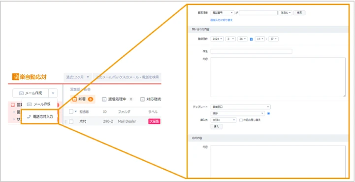電話応対メモ